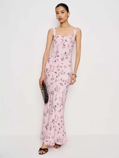 Reformation Yale Dress In Pink