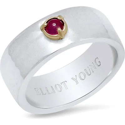 Elliot Young "liquid Metal" Wide Band Claw Ring
