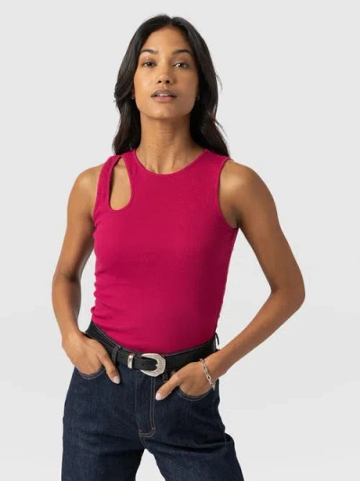 Saint + Sofia Axel Cut Out Vest