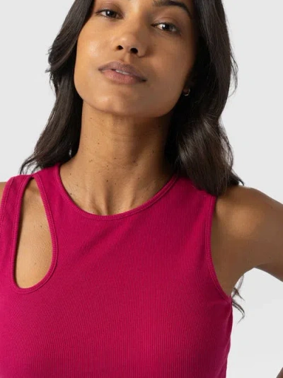 Saint + Sofia Axel Cut Out Vest