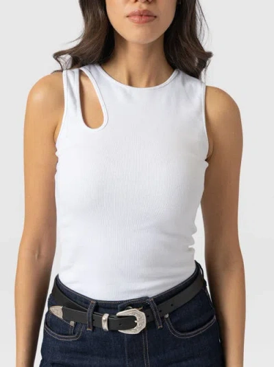 Saint + Sofia Axel Cut Out Vest