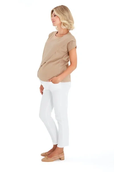 Accouchée Graceful Non-denim Foldover Waistband Maternity Pants