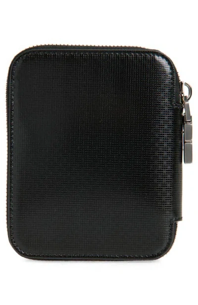 Givenchy Slim Textured Compact Wallets In Black