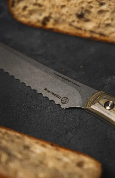 Messermeister Carbon Scalloped Slicer 9inches In Gray