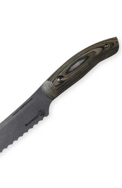 Messermeister Carbon Scalloped Slicer 9inches In Gray
