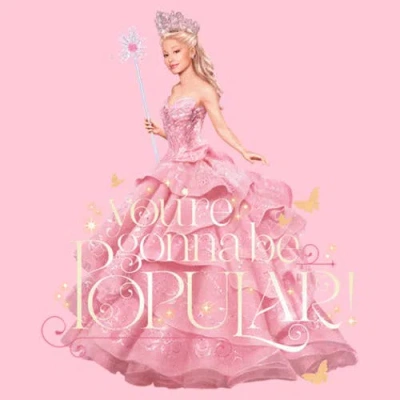 Wicked Girl's  Glinda You're Gonna Be Popular  Graphic T-shirt In Pink
