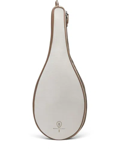 Brunello Cucinelli Men Canvas Racket Holder With Logo