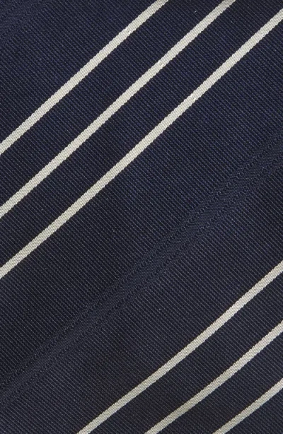 Ralph Lauren Purple Label Standard Triple Stripe Silk Faille Tie