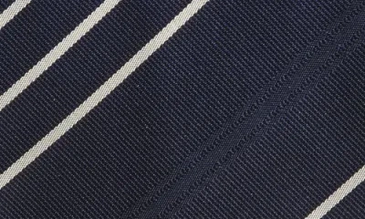 Ralph Lauren Purple Label Standard Triple Stripe Silk Faille Tie
