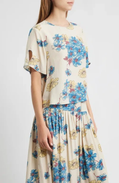 The Great . The Mandolin Floral Top In Multi