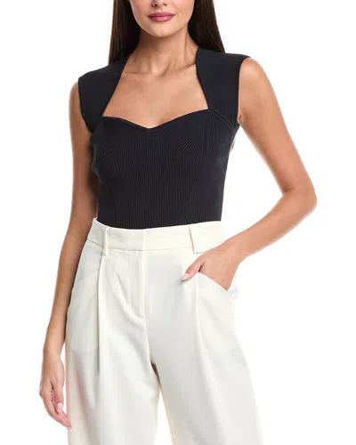 Simkhai Abia Cropped Ribbed-knit Top