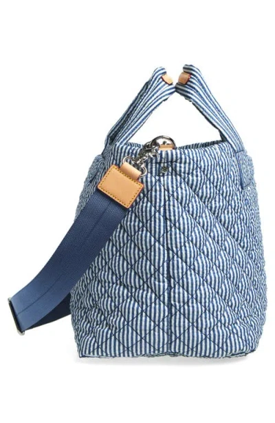 Mz Wallace Small Metro Deluxe Quilted Seersucker Tote