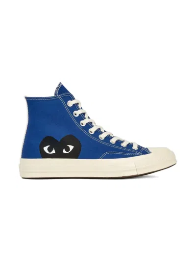 Comme Des Garçons Play X Converse Chuck 70 Heart-logo Hi-top Sneakers In Blue