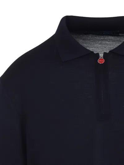 Kiton Navy Blue Polo Shirt