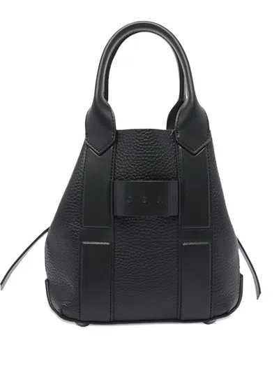 Hogan Script Leather Tote Bag