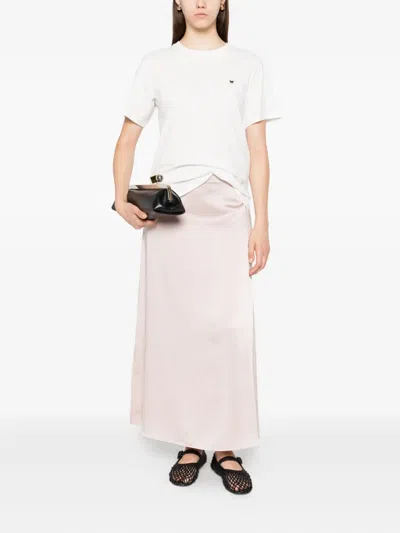 Weekend Max Mara Logo-embroidered Cotton T-shirt In White