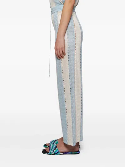 Calle Del Mar Cabana Stripes Knit Trousers