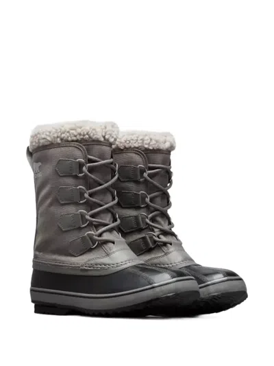 Sorel 1964 Pac Lace-up Shearling Boots In Gray