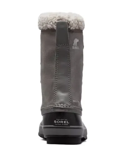 Sorel 1964 Pac Lace-up Shearling Boots In Gray