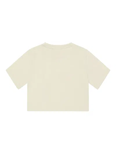 Emporio Armani Logo-embroidered T-shirt In White