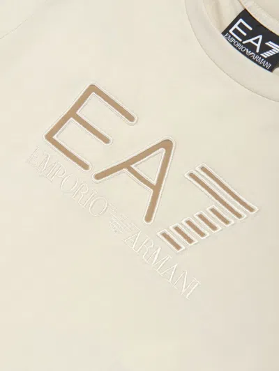Emporio Armani Logo-embroidered T-shirt In White
