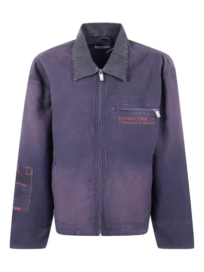 Enfants Riches Deprimes Chapitre Xxi Patchwork Jacket In Purple