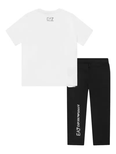 Emporio Armani Logo-print Tracksuit In White