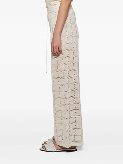 Calle Del Mar Grid-pattern Knit Trousers