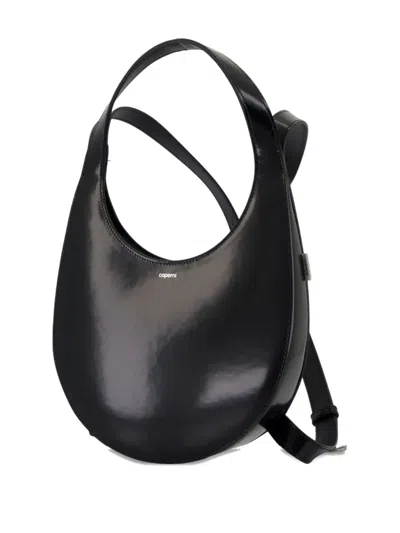 Coperni Swipe Glossy Finish Backpack With Adjustable Strap