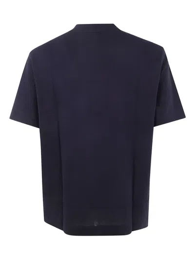 Emporio Armani Basic Crew Neck T-shirt In Blue