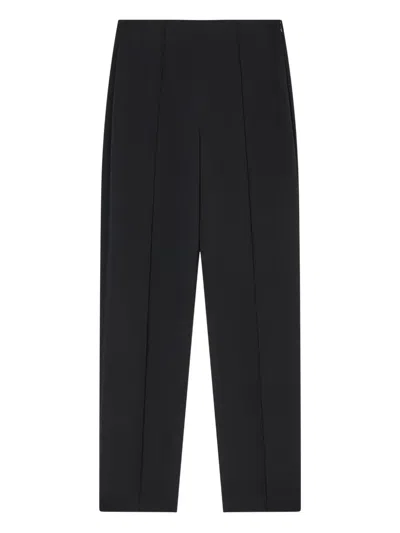 Giorgio Armani Straight-leg Trousers In Viscose Cady In Black