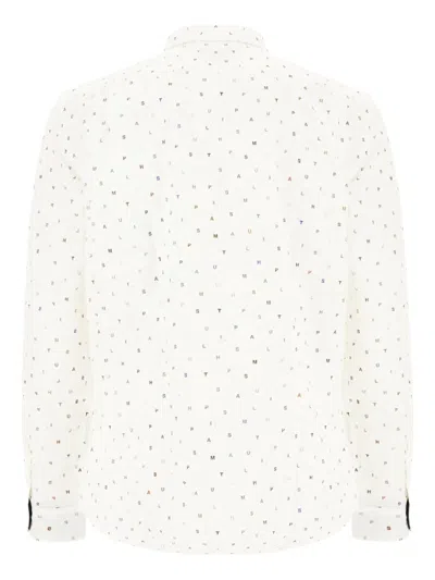 Paul Smith Alphabet Print Button-down Collar Shirt