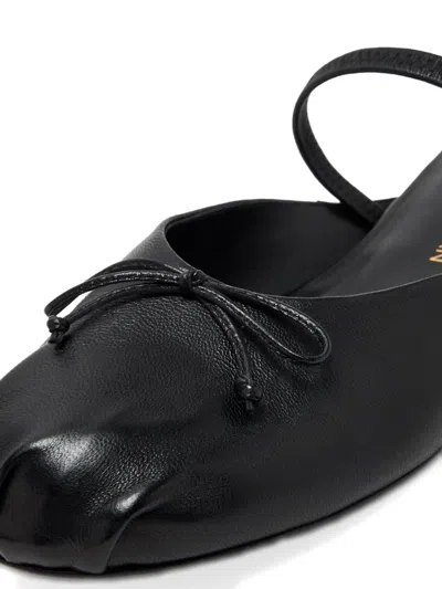Stuart Weitzman Prima Bow-detail Leather Mules In Black