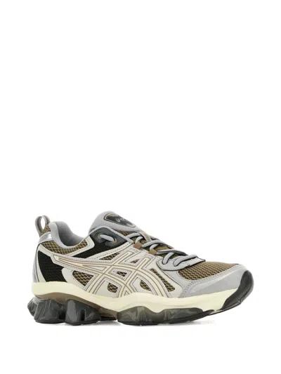 Asics Multicolor Mesh And Rubber Gel Quantum Kinetic Sneakers In Gray