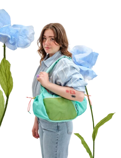 Baboon To The Moon Crescent Crossbody Bag