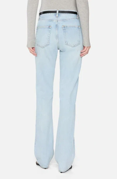Frame The Vertical High Waist Relaxed Straight Leg Jeans In Blue