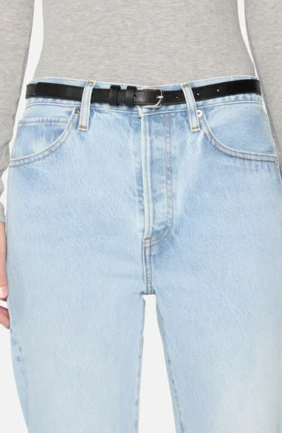 Frame The Vertical High Waist Relaxed Straight Leg Jeans In Blue