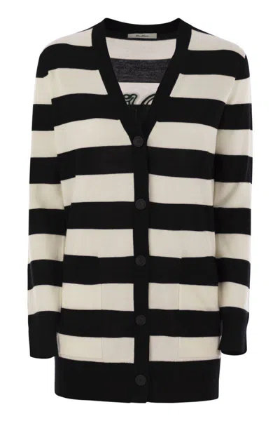 Max Mara Knitwear With Striped Pattern And V-neckline