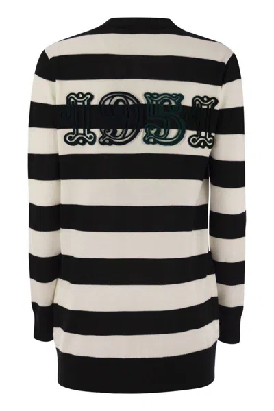 Max Mara Knitwear With Striped Pattern And V-neckline