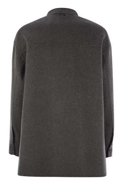 S Max Mara Costanza Virgin Wool Jacket In Gray