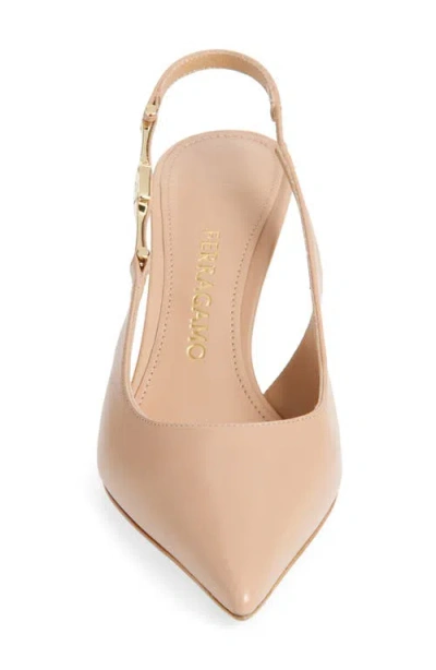 Ferragamo Tally Pointed Toe Slingback Pump