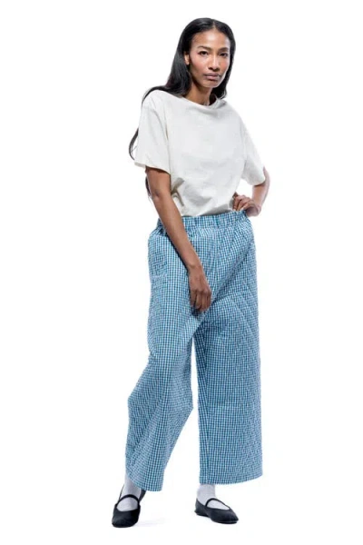 Toit Volant Aretha Quilted Pants In Blue