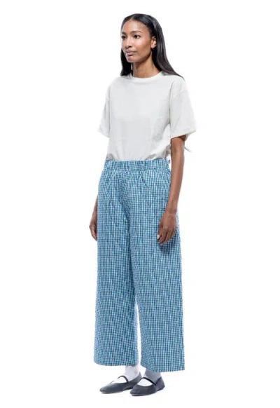 Toit Volant Aretha Quilted Pants In Blue