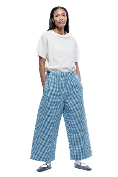 Toit Volant Aretha Quilted Pants In Blue