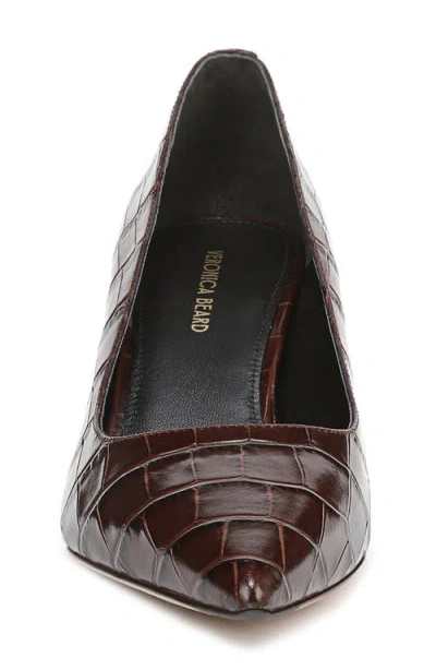 Veronica Beard Rita Pointed Toe Pump In Burgundy