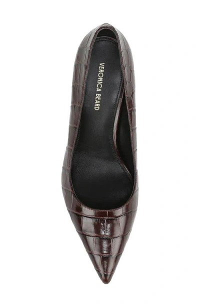 Veronica Beard Rita Pointed Toe Pump In Burgundy