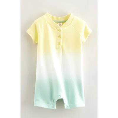 Tucker + Tate Raglan Sleeve Cotton Romper In Yellow