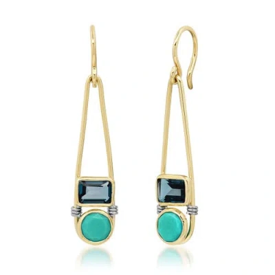 Elliot Young "candy Rush" Double Gemstone Linear Earring
