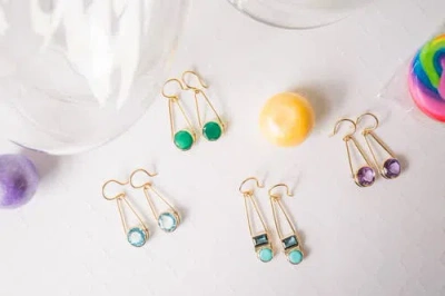 Elliot Young "candy Rush" Double Gemstone Linear Earring