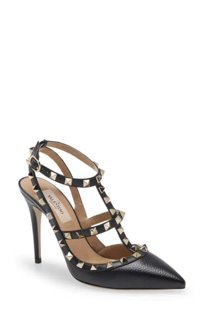 Valentino Garavani Rockstud Ankle Strap Pump